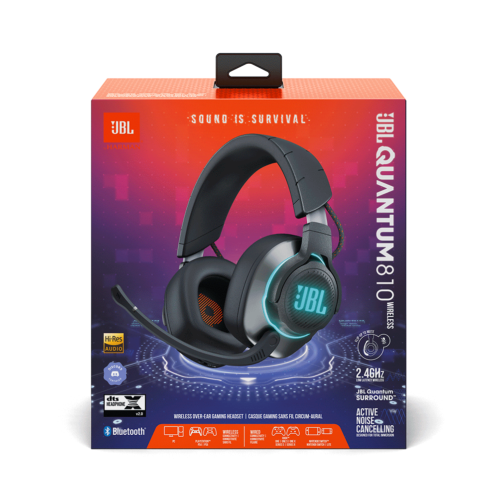 JBL Quantum 810 Wireless ゲーミングヘッドセット Headset JBL Quantum 810 Gamer Wireless | Preto Artigo: 582483