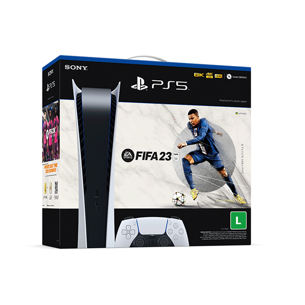 Console Sony PS5 (Playstation 5) Físico 825GB com Disco + Jogo