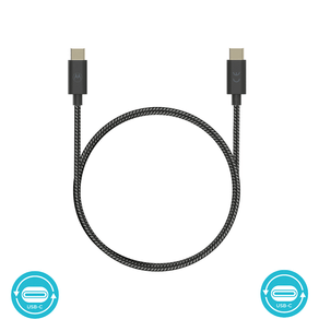 Cabo De Dados Motorola Original USB-C para USB-C 1,5 Metros | Preto GO - 283102