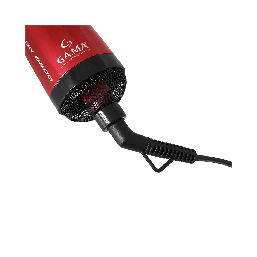 Escova Modeladora Gama Turbo Ion 2600 Rotating Styler, Vermelho