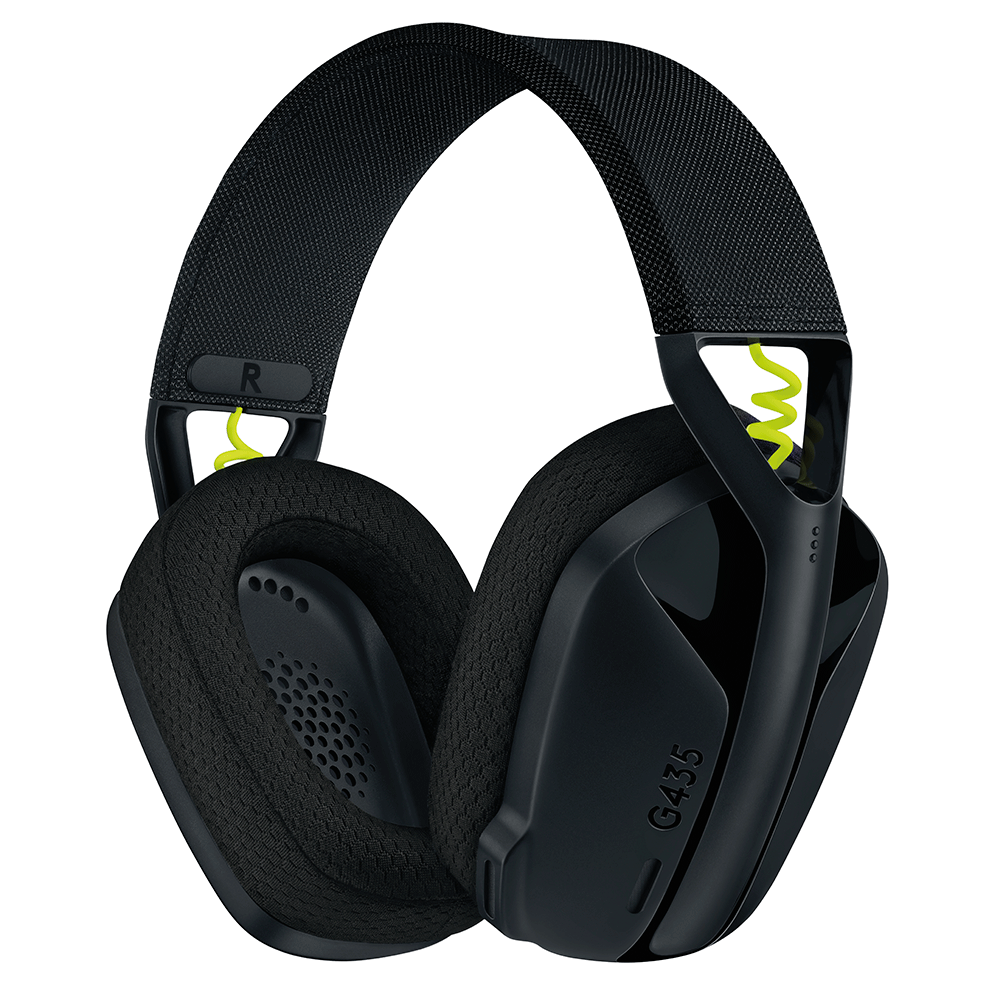 Headset Gamer Sem Fio Logitech G435 | Preto - Fujioka Distribuidor