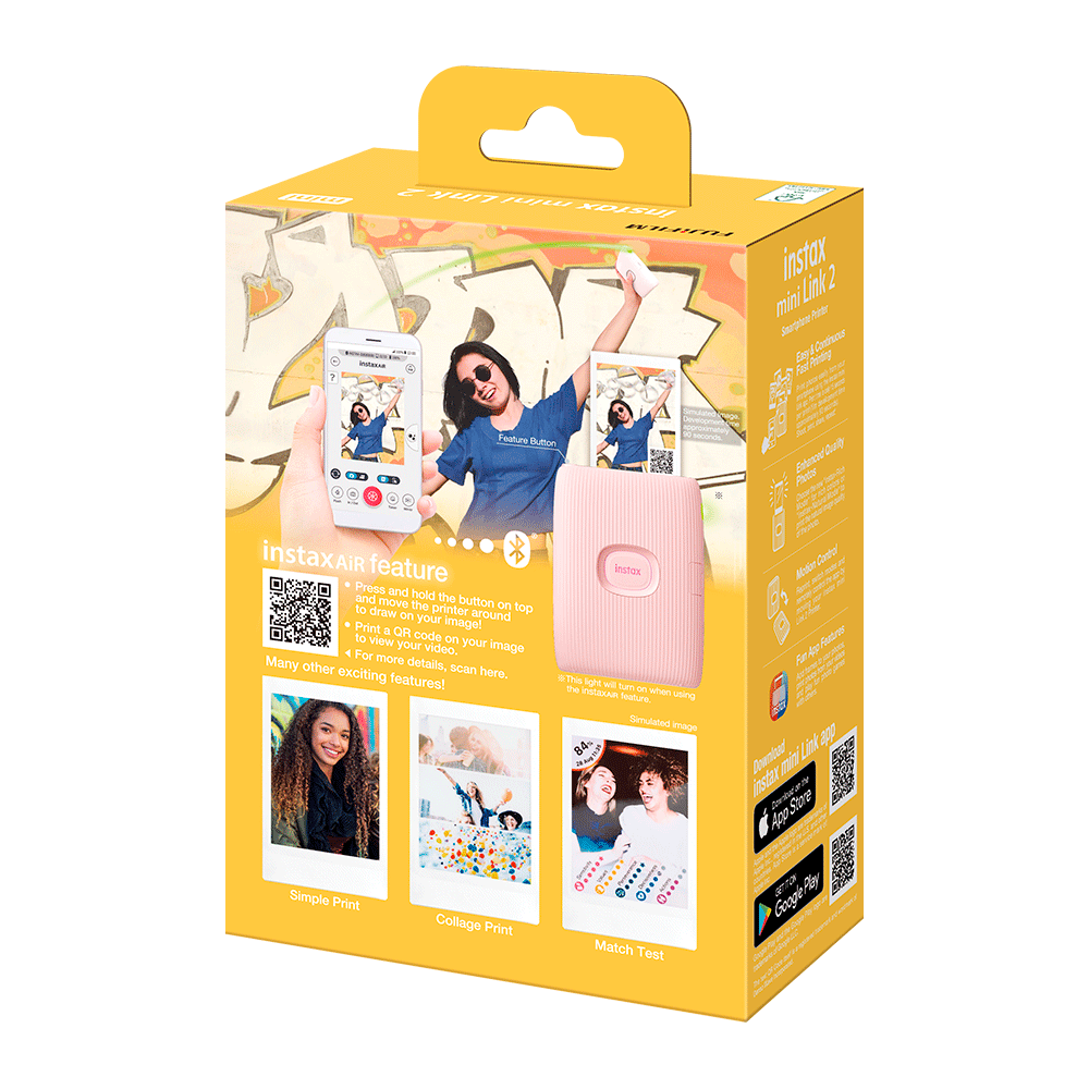 その他 FUJI FILM instax mini LINK 2 SOFT PINK Impressora para celular FUJIFILM Instax Mini 2 Soft Pink | Amazon