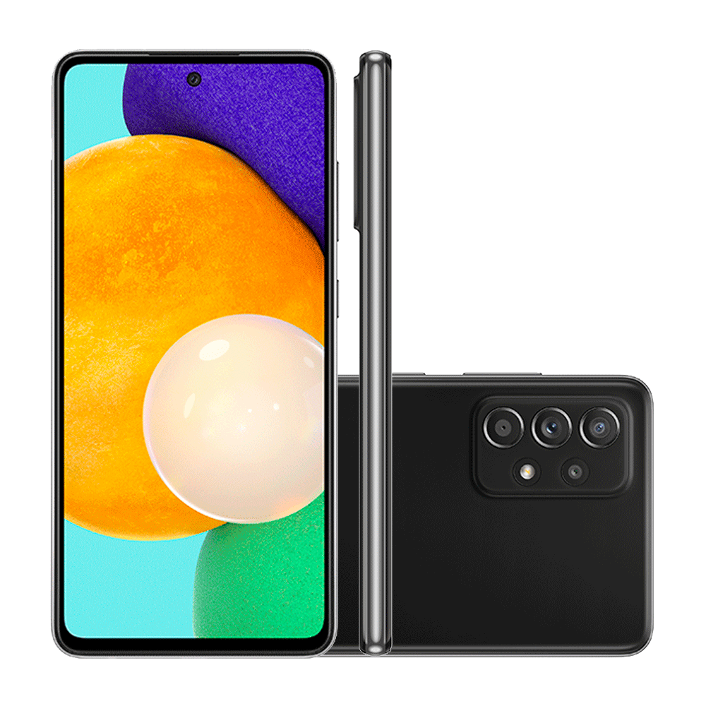 Smartphone Samsung Galaxy A52, Câmera Traseira de 64MP + 12MP +