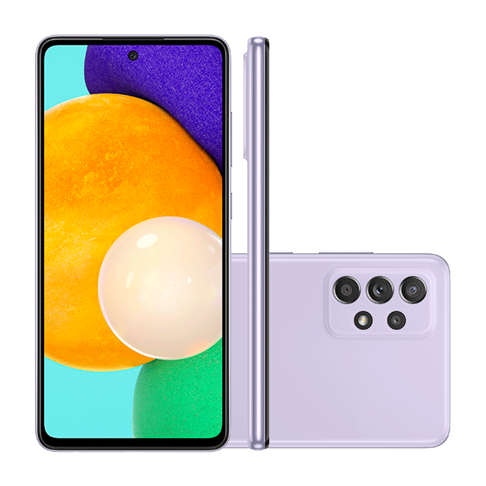 Galaxy A52 SIMフリー　00111 Smartphone Samsung Galaxy A52, Câmera Traseira de 64MP + 12MP +