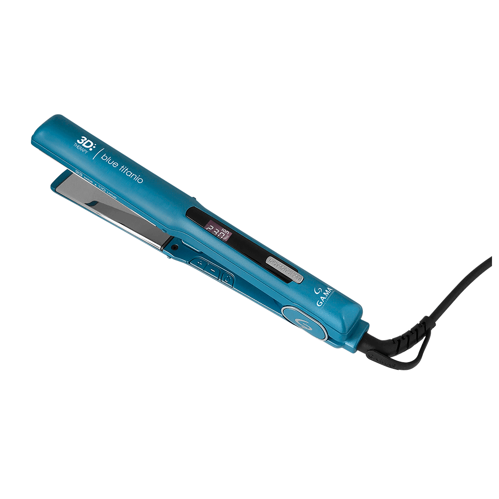 Chapinha / Prancha Gama Italy Starlight W&L Titanio, Azul/Cinza