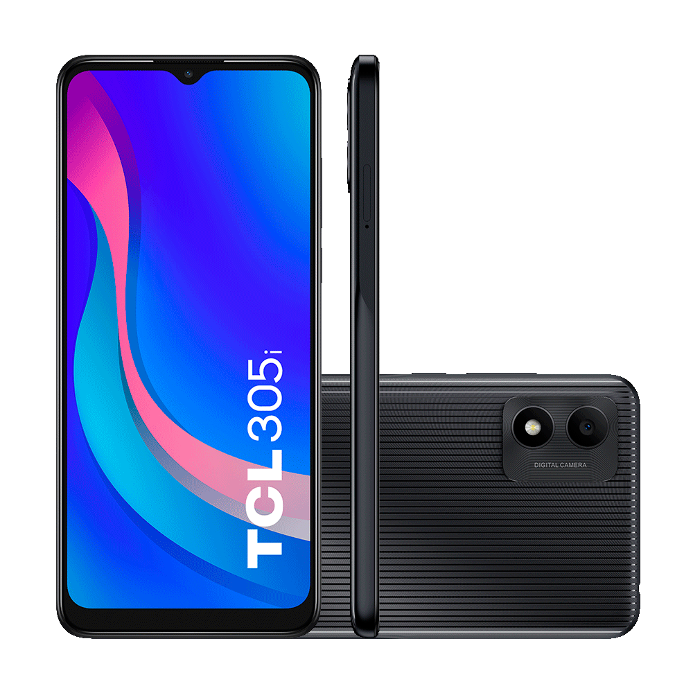 Smartphone TCL 305I 32GB, 2GB RAM, Frontal de 5MP, Tela 6.5