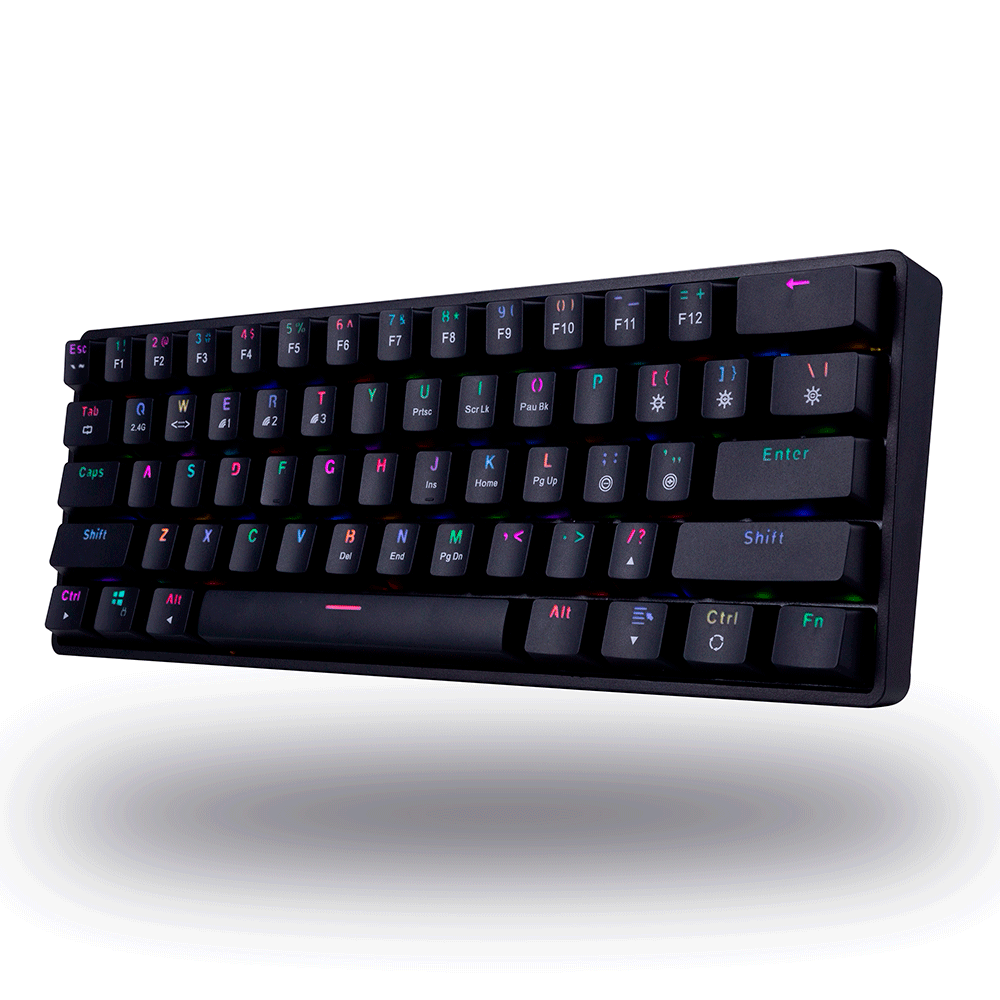 Teclado Gamer Dazz MK-60 Bluetooth USB 2.0 | Preto Artigo: 582525
