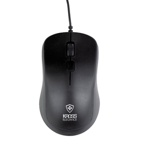 Mouse Com Fio Kross Elegance, USB, 1.200Dpi - KE-M095 DC 1.5V | Preto DF - 582465