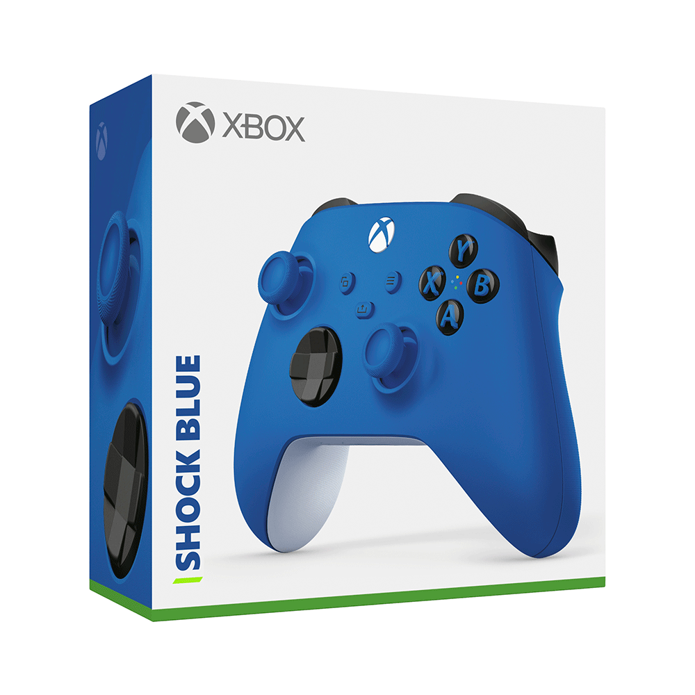 Controle Sem Fio Microsoft Xbox Shock Blue Azul Artigo: 582207