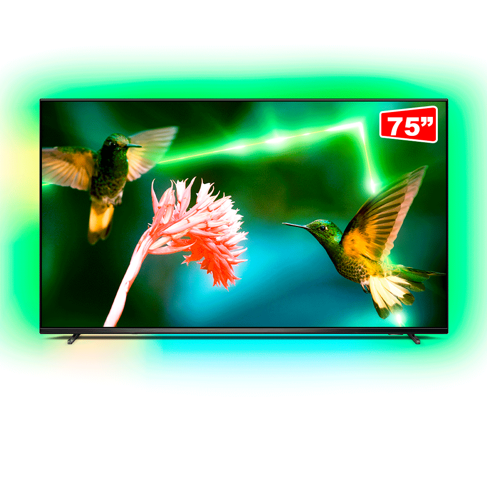 Smart TV Philips 75" 4K UHD Mini LED 75PML9507/78, Ambilight, Dolby ...