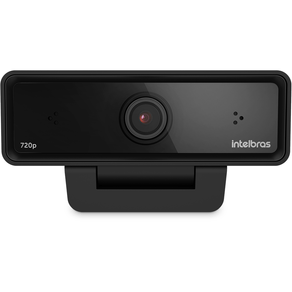 Webcam Intelbras HD, USB 2.0, 2x Microfones Bilaterais, CAM-720p | Preto DF - 582169