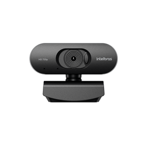 Webcam Intelbras HD, USB 2.0, Microfone Frontal - CAM HD 720p | Preto DF - 582554