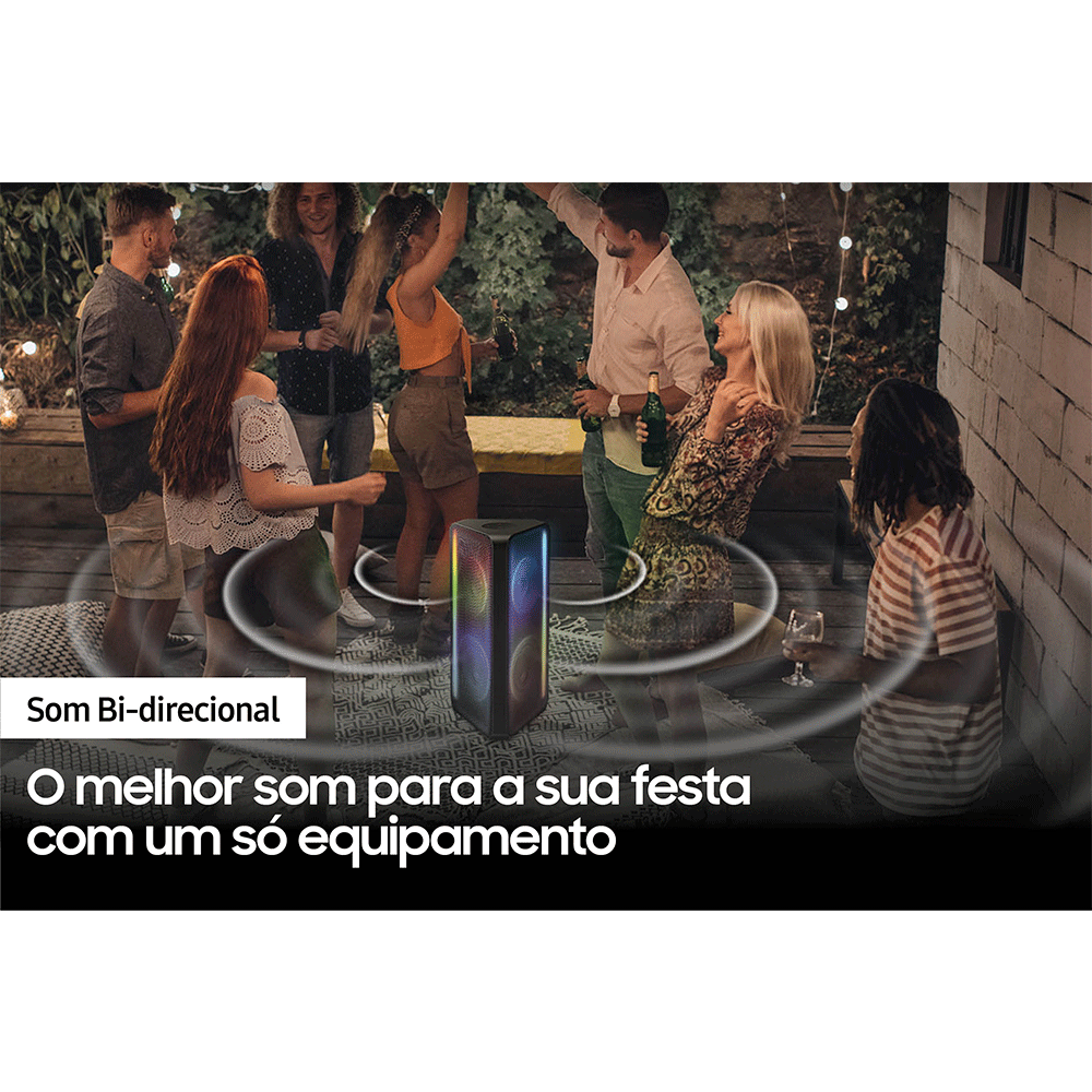 Sound Tower Samsung MXST45B, Com Potência de 160W e Som BiDirecional
