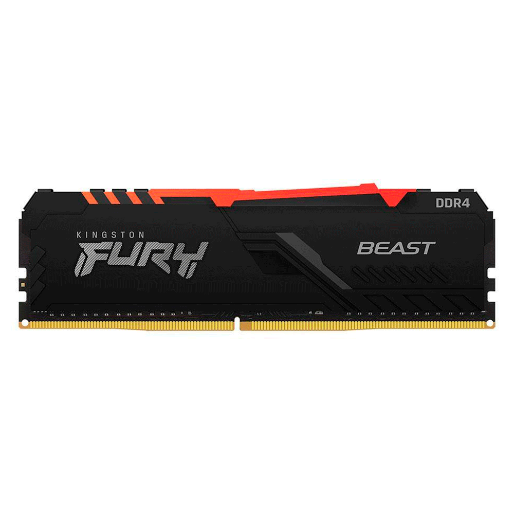 メモリー Kingston FURY Beast 32GB DDR4 3200MHz KF432C16BB/32 - Memória de 32GB DIMM DDR4 3200Mhz FURY Beast Black