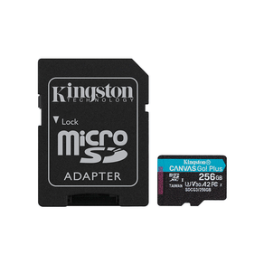 Cartão de Memória Micro SD Kingston Canvas Go Plus | 256GB DF - 801276