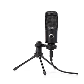 Microfone Bright Streamer de Mesa RGB, USB - ST001 | Preto DF - 283150