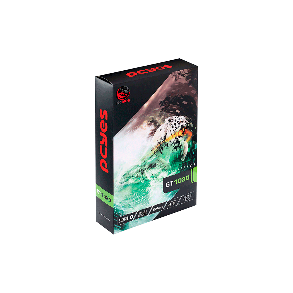Placa de Vídeo Pcyes Nvidia GeForce GT 1030 2GB GDDR5 64Bits