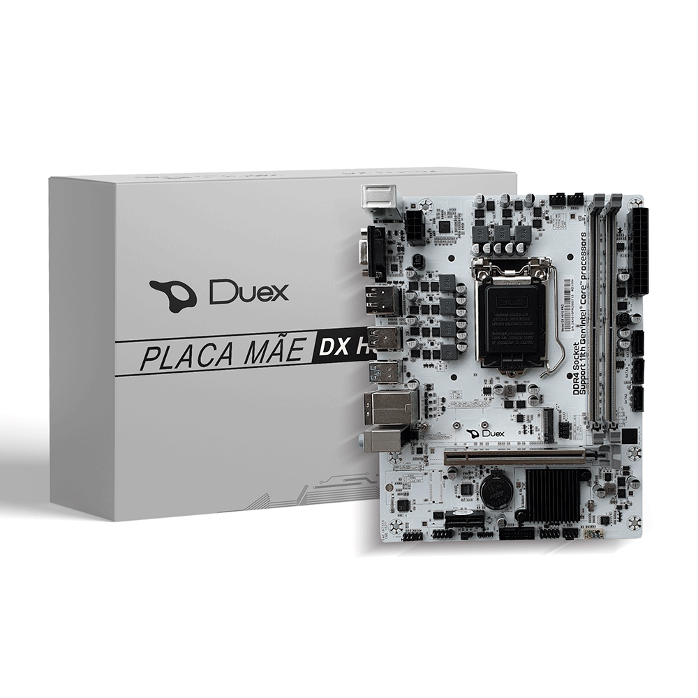 Placa Mãe Duex DX-H510ZG Pro, Chipset Intel H510, LGA 1200, M-ATX