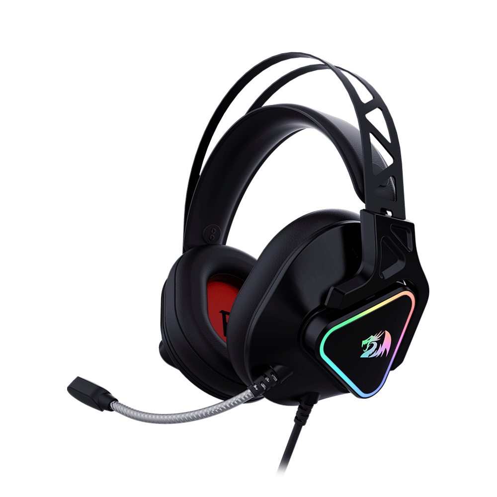 Headset Gamer Redragon Cadmus, RGB, Som Surround 7.1 H370 | Preto