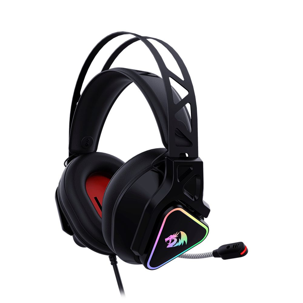 Headset Gamer Redragon Cadmus, RGB, Som Surround 7.1 H370 | Preto
