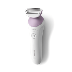 Aparador de pelos Philips Lady Shaver Série 6000 - BRL136/00, Branco/Lilás |  Bivolt DF - 691525