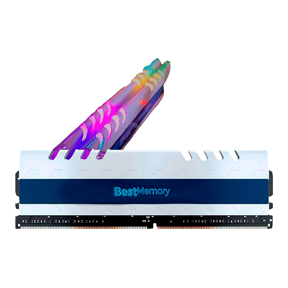 メモリー DDR4 3200MHz 16GB Memória 16GB DDR4 3200MHz Kingston Fury RGB