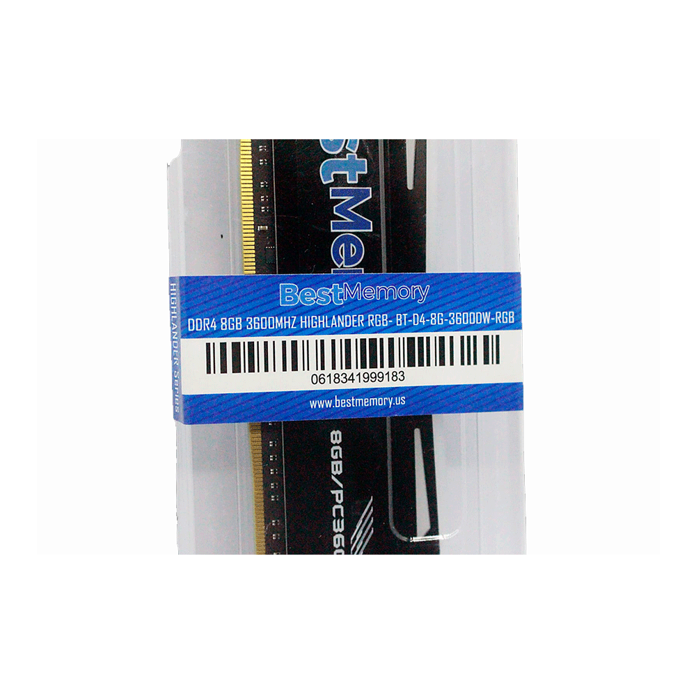 Memória Best Memory DDR4 8GB RGB 3600Mhz BTD48G36000DW Artigo
