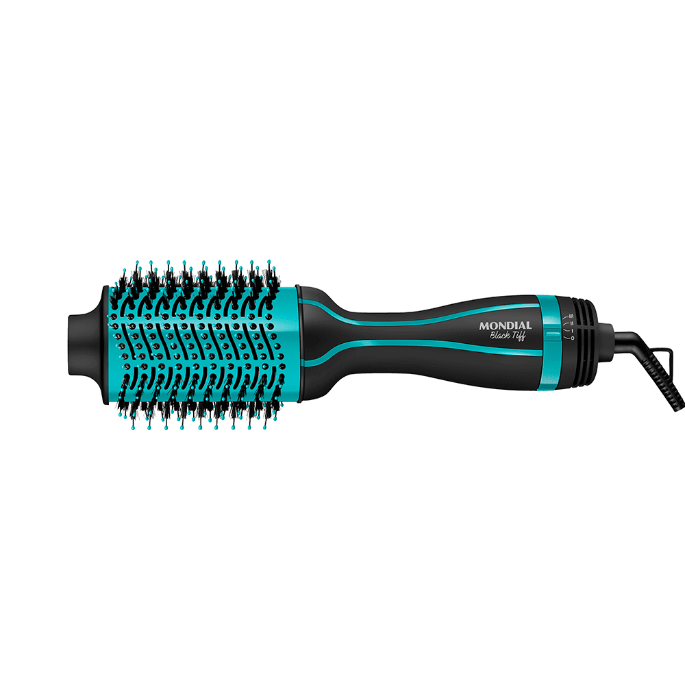 Escova Secadora Mondial Black Tiff ES-16, Preto/Azul | Bivolt