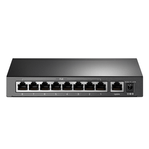Switch de Mesa Fast TP-Link com 9 Portas (8 Portas PoE) + 10/100Mbps - TL-SF1009P(UN) Cinza DF - 226455
