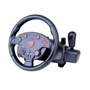 Volante Dazz Force Driving com Pedal Compatível com PC, PS3, PS4, PS5, XBOX ONE, XBOX 360  | Preto GO - 582595