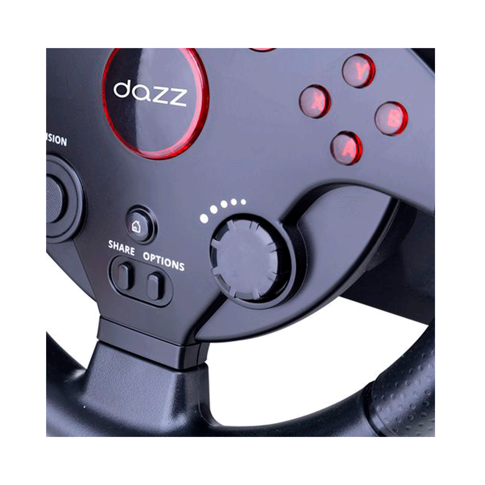 Volante Dazz Force Driving com Pedal Compatível com PC, PS3
