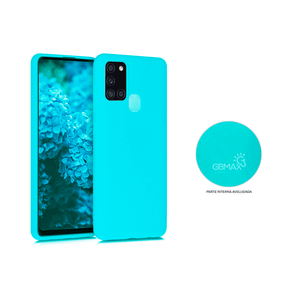 Capa Protetora Gbmax para Celulares de Silicone Azul Tiffany A21S DF - 278518 Capa Protetora Gbmax para Celulares de Silicone Azul Tiffany A21S DF - 278518