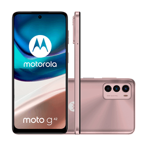 Smartphone Motorola Moto G42, XT2233-1, 128GB, 4GB RAM, Android 12 | Rosê DF - 237988