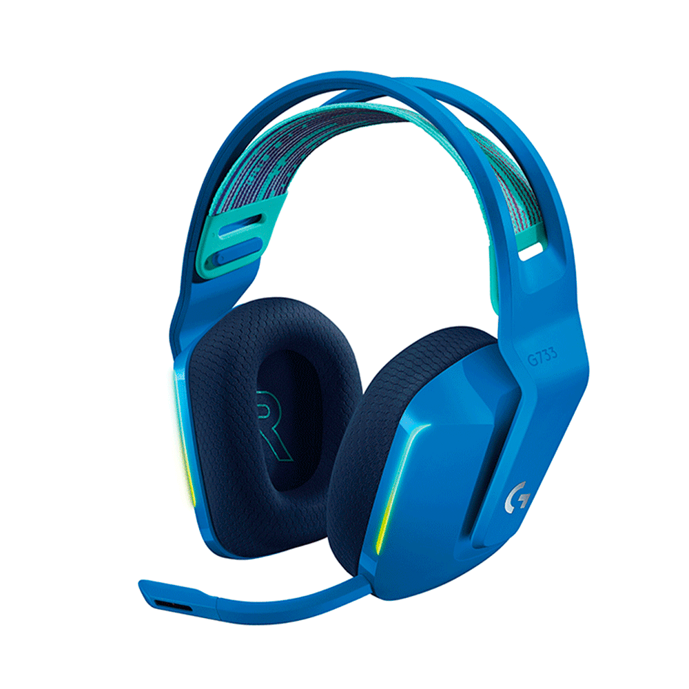 Headset Gamer Sem Fio Logitech G733 RGB Lightsync, Surround 7.1