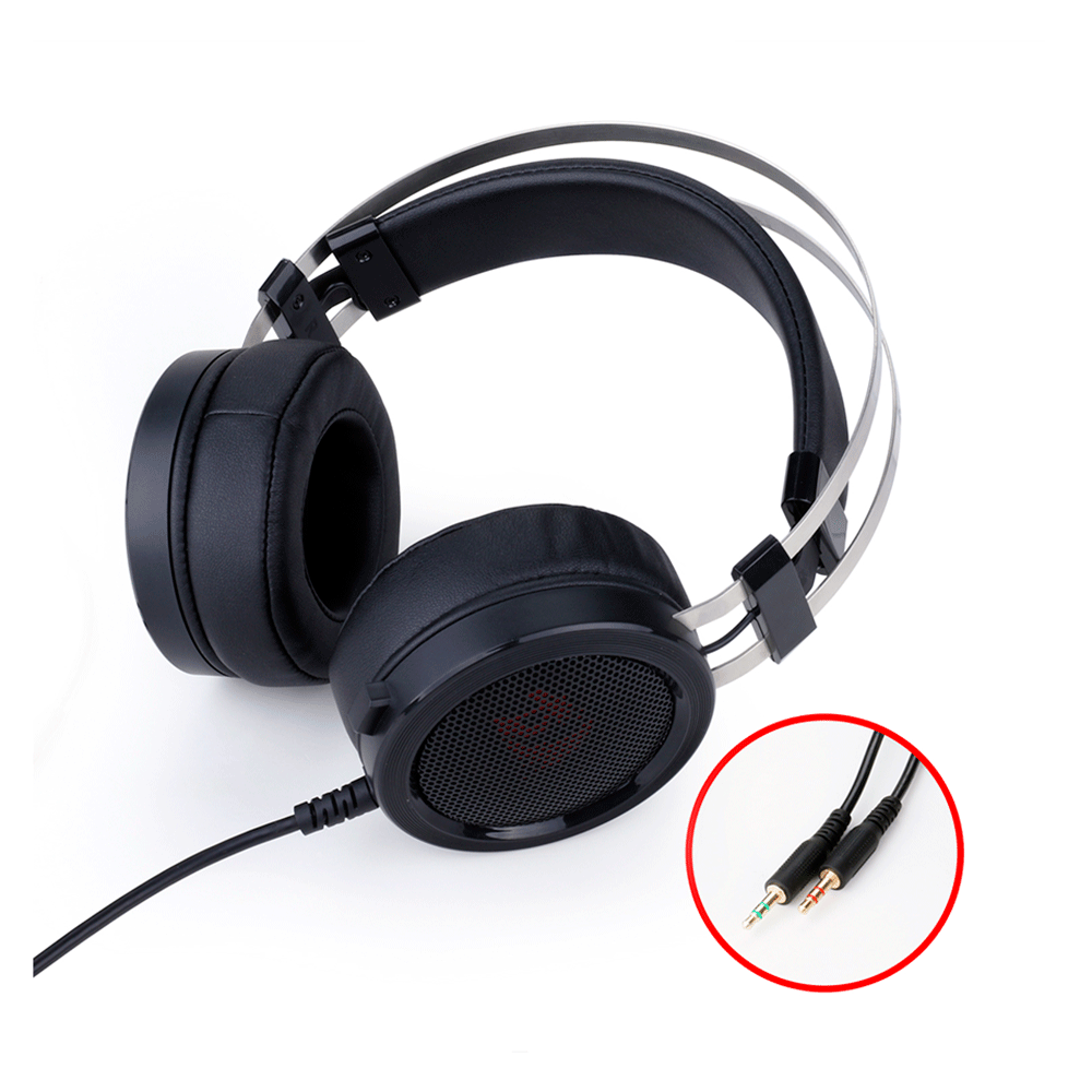 Headset Gamer Redragon Scylla H901, Conexão P2 Preto Artigo