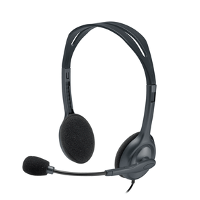 Headset Logitech H111 Estéreo, Conector de áudio de 3,5 mm | Cinza GO - 581617