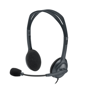 Headset Logitech H111 Estéreo, Conector de áudio de 3,5 mm | Cinza DF - 581617 Headset Logitech H111 Estéreo, Conector de áudio de 3,5 mm | Cinza DF - 581617