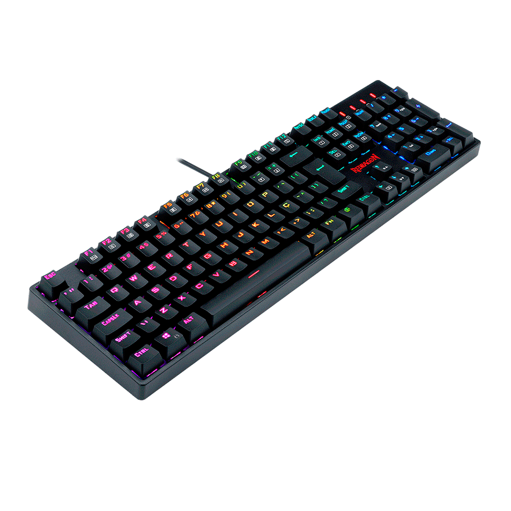Teclado Gamer Óptico Redragon Surara Pro RGB Switch Azul K582RGB