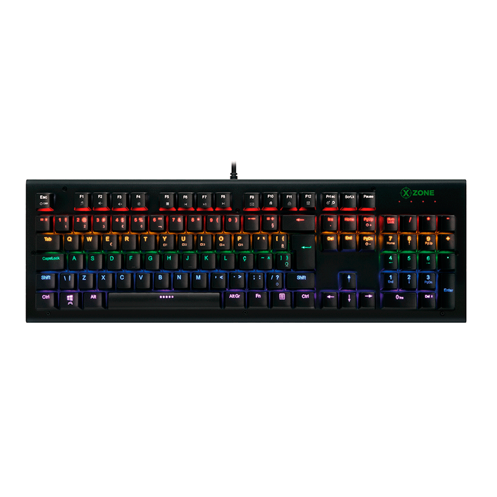 Teclado Xzone Gamer Mecânico GTM-01, Teclas Multimídia, Iluminação