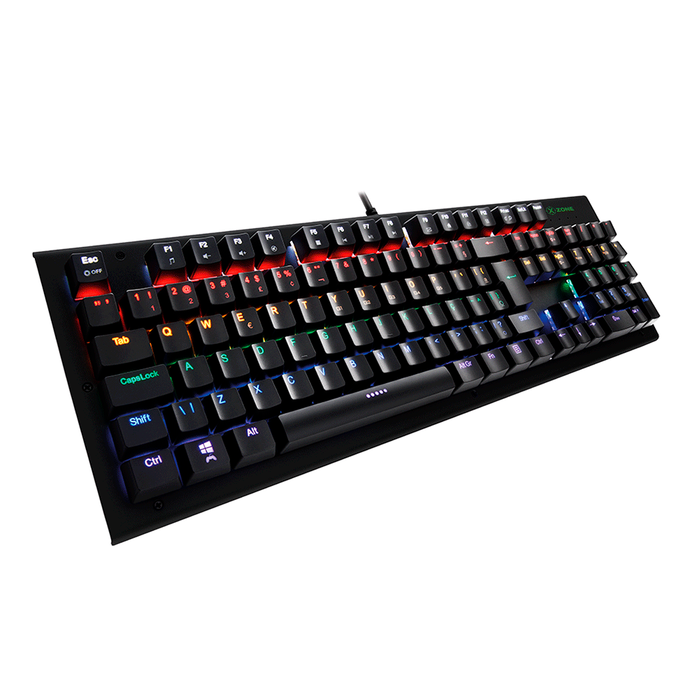 Teclado Xzone Gamer Mecânico GTM-01, Teclas Multimídia, Iluminação