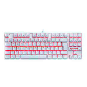 Teclado Mecânico Gamer Redragon Kumara Lunar, Switch Outemu Red, ABNT2 - K552W-2 | Branco DF - 582224 Teclado Mecânico Gamer Redragon Kumara Lunar, Switch Outemu Red, ABNT2 - K552W-2 | Branco DF - 582224