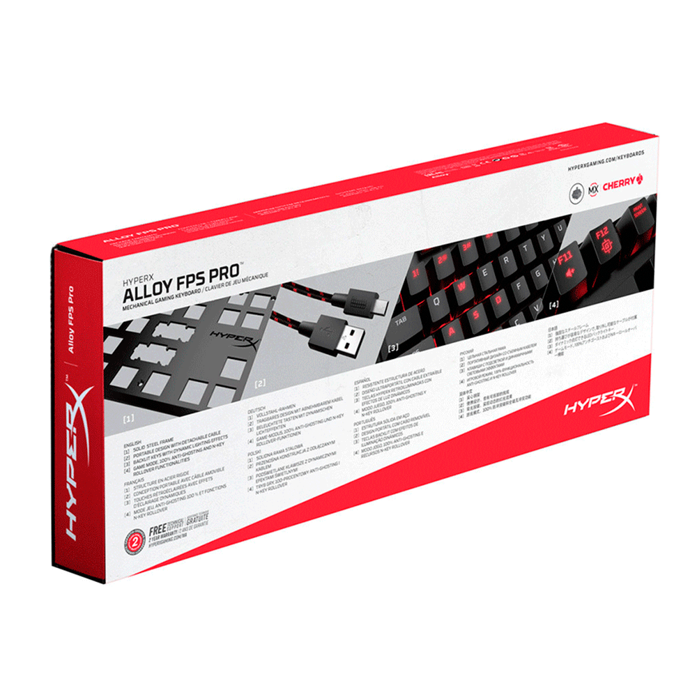 Teclado Mecânico HyperX Alloy FPS Pro Red - Fujioka Distribuidor