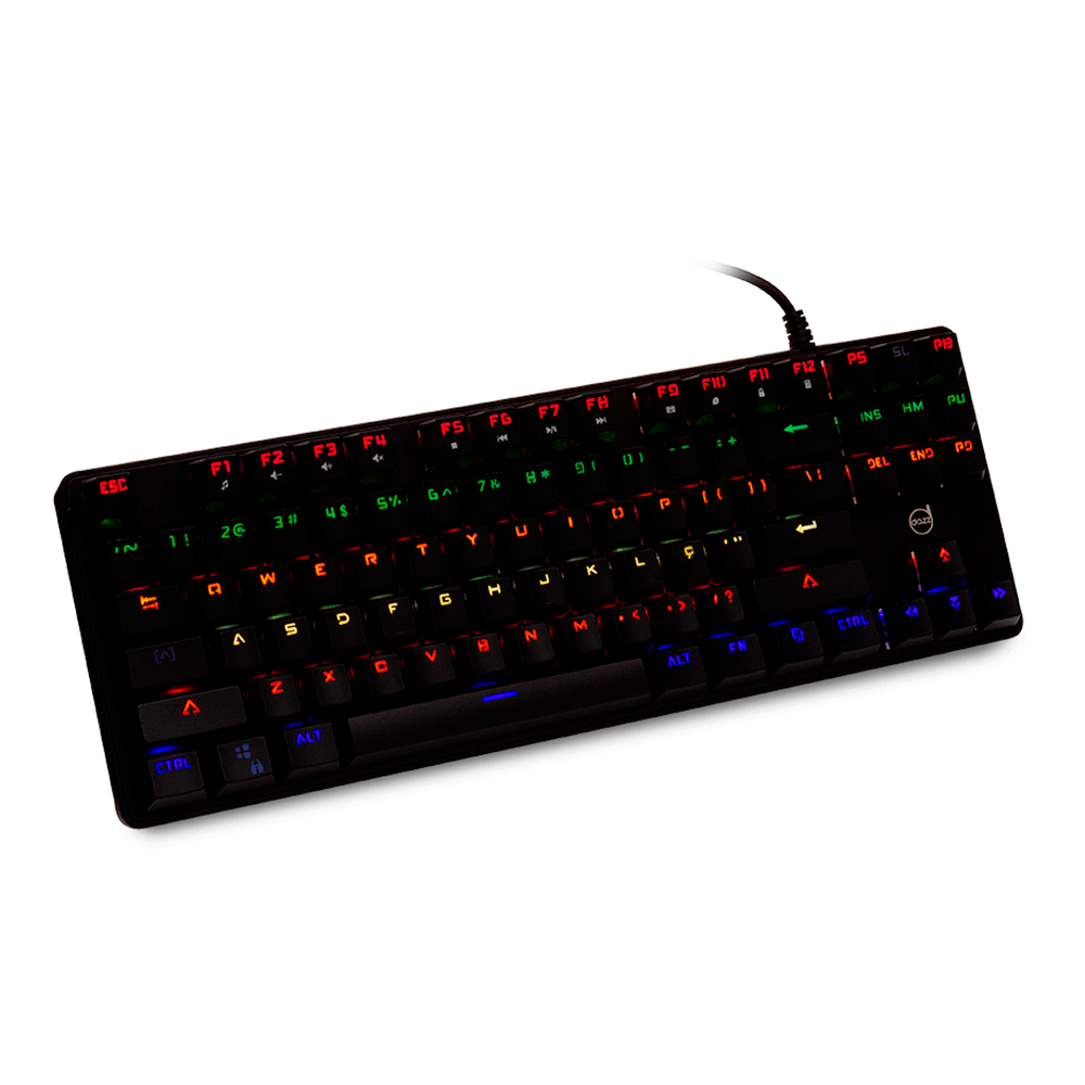 Teclado Mecânico Dazz Eclipse, Efeito Lighting RGB com Teclas 100