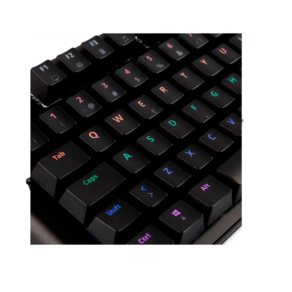 Teclado Mecânico Dazz Eclipse, Efeito Lighting RGB com Teclas 100