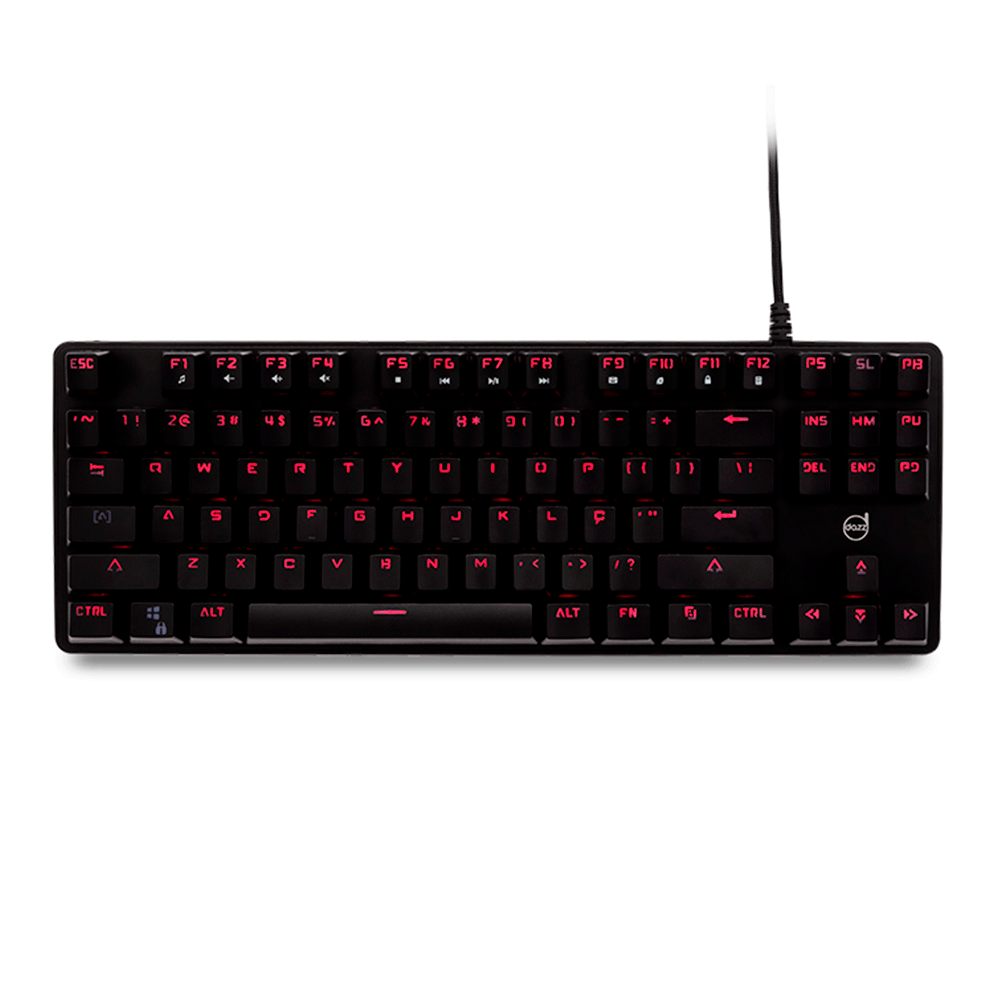 Teclado Mecânico Dazz Alpha Red Efeito lighting single color e