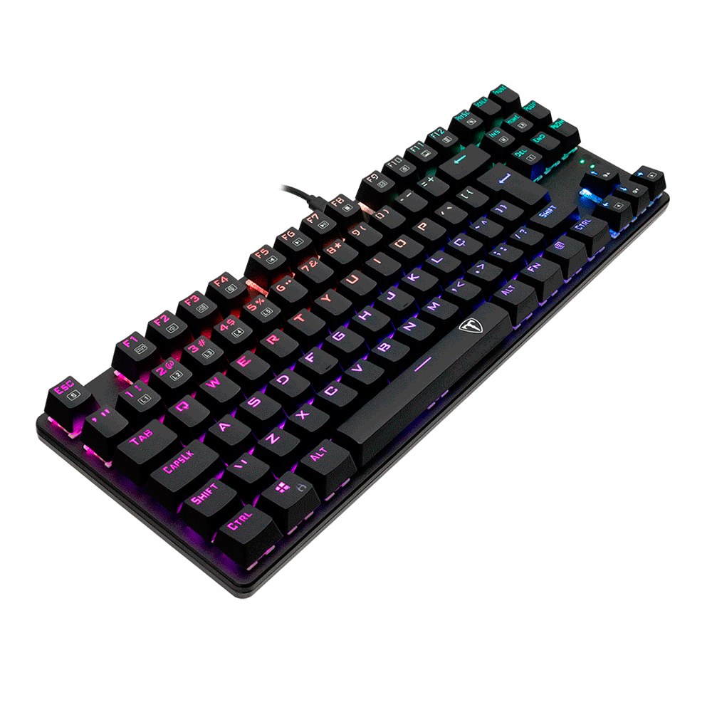 Teclado Mecânico Gamer T-Dagger Bora RGB, Switch Vermelho T-TGK315