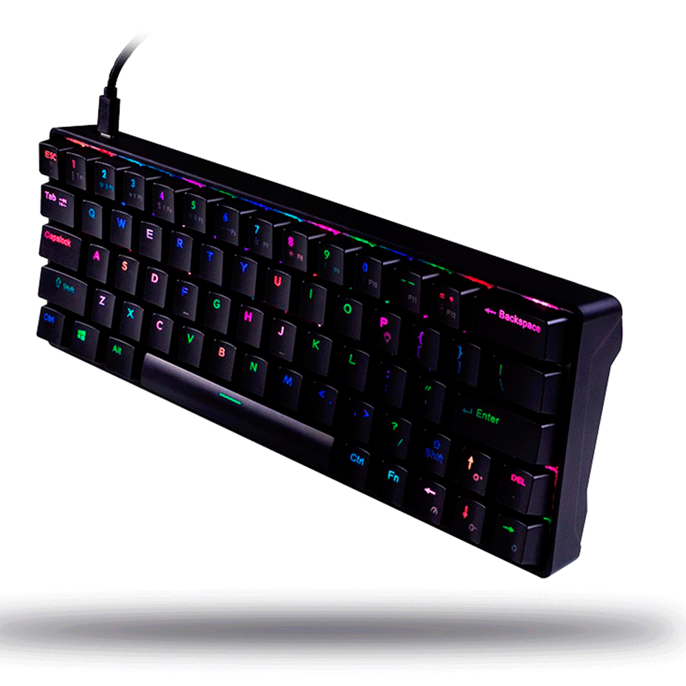 Teclado Gamer Dazz MK-60 Azul - Fujioka Distribuidor