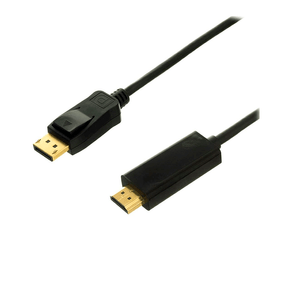 Cabo MD9 Displayport para HDMI 1,80m - 7560 Preto DF - 582059 Cabo MD9 Displayport para HDMI 1,80m - 7560 Preto DF - 582059