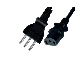 Cabo De Força MD9 1,50 Metros NBR14136 Preto DF - 582060 Cabo De Força MD9 1,50 Metros NBR14136 Preto DF - 582060