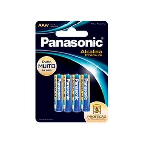 Pilha Panasonic Alcalina Premium AAA Com 6 Unidades DF - 26471 Pilha Panasonic Alcalina Premium AAA Com 6 Unidades DF - 26471